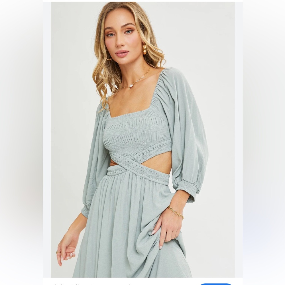 Sweet Lovely by Jen Cut Out Maxi Dress